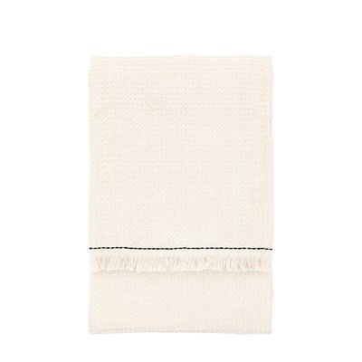Sylvie Stitched Border Waffle Throw SO'HOME