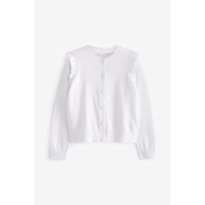 Cardigan d'école avec épaules à volants NEXT