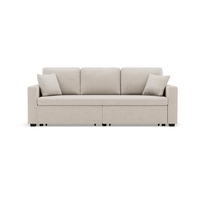 Canapé droit convertible velours côtelé 3pl, CYRUS LISA DESIGN