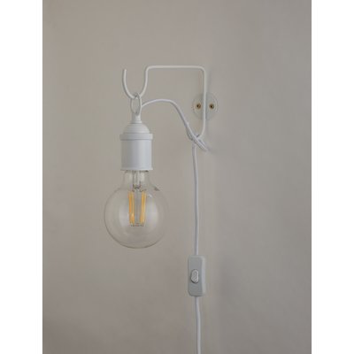 White Hanging Bulb Wall Lamp SO'HOME