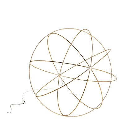 Boule lumineuse métal BLANC D’IVOIRE