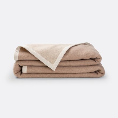 Couverture bicolore en laine Morzine LA REDOUTE INTERIEURS