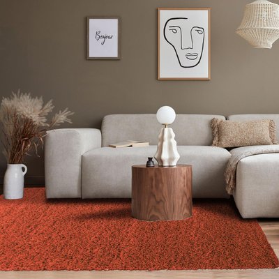 Tapis poils longs shaggy tissé motif uni UNI L UN AMOUR DE TAPIS