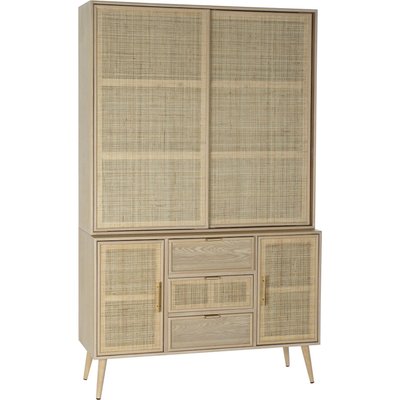 Vitrine en paulownia, Scandi rejilla RECOLLECTION