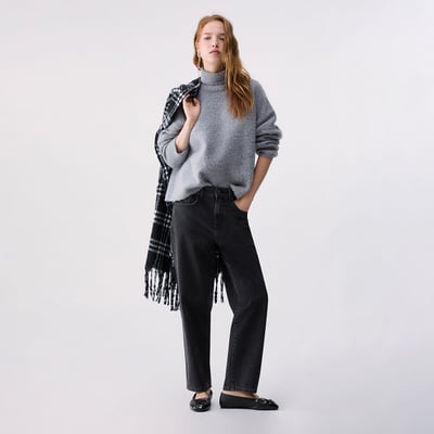 Pull col roulé en laine brossée LIU JO