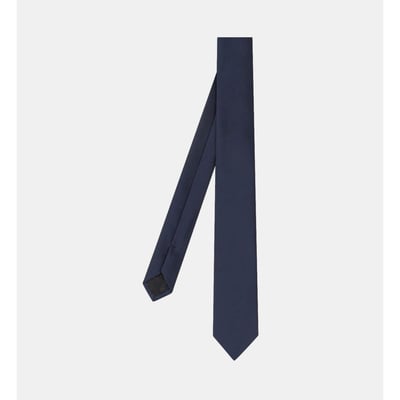 Cravate Lanvin Paris En Soie Satinée - Neuve Avec étiquette | Fabriquée En Italie, Motif Géométrique Logo