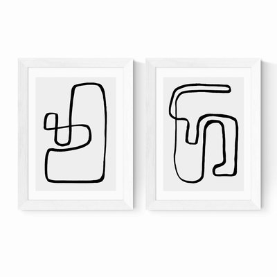 Set of 2 Wanderdraw III & II by Rafael Farias EAST END PRINTS