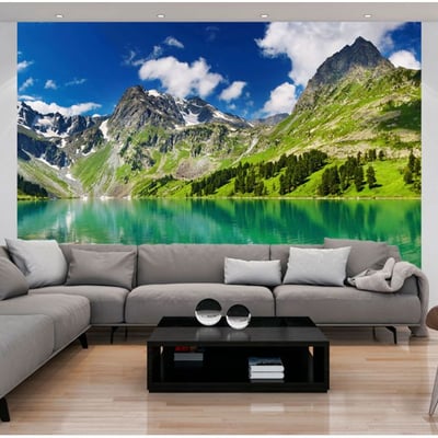 Papier peint intissé panoramique Paysage Lac de montagne EDEN