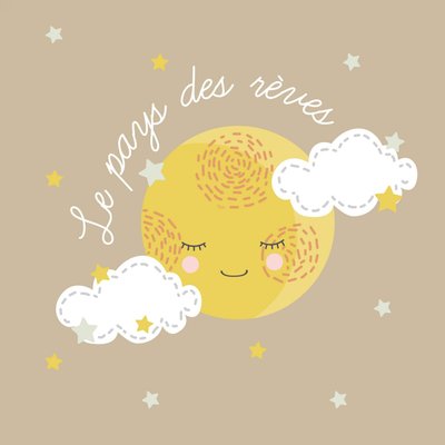 Tableau Sur Toile Lune ENFANT CEANOTHE