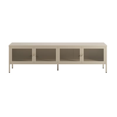 Meuble TV en métal 4 portes, 160 cm - LATEM MAISON PAVANE