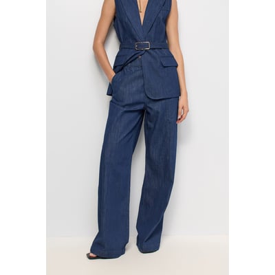 PANTALON CHINO À JAMBE WIDE EN LIGHTDENIM SALSA JEANS