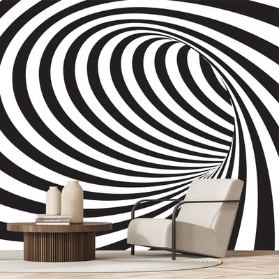 Papier peint illusion 3d HEXOA