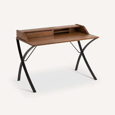 Bureau secrétaire plaqué noyer, Epitre AM.PM
