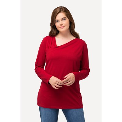 T-shirt en coton bio. Décolleté en V esprit ULLA POPKEN