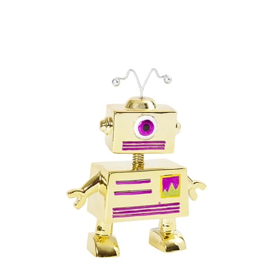 Tirelire figurine décorative robot noël en résine H18 NOËL SIA DECO