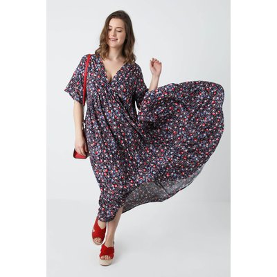 Robe longue en fibranne imprimée JEAN-MARC PHILIPPE