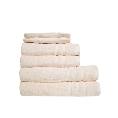 Ensemble coton bio 6 pièces ORGANIKA (2 gants + 2 serviettes + 2 draps de bain) SENSEI MAISON