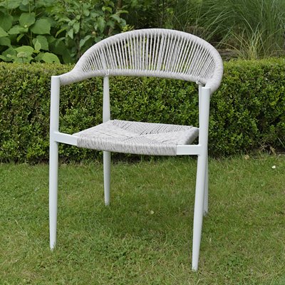 Fauteuil alu et corde tressée Casamance GECKO JARDIN