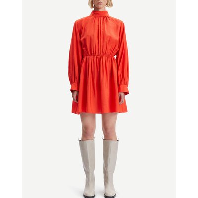 Ebbali Mini Skater Dress with Long Sleeves SAMSOE AND SAMSOE