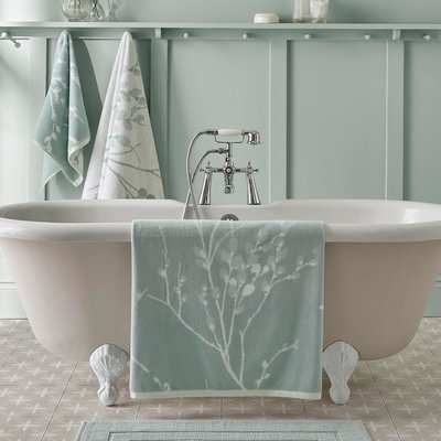 Drap de bain fleuri Branches de saule Pussy Willow LAURA ASHLEY