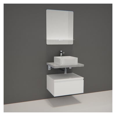 Meuble simple + vasque + miroir WILL MOB IN