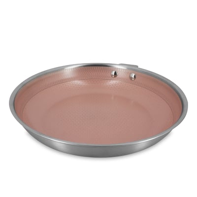 Poêle 28cm en acier inoxydable, AGLAE MENASTYL