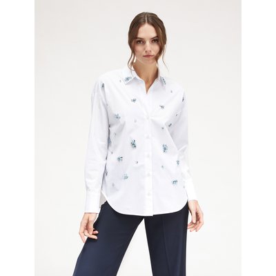 Chemise large avec broderie de pierreries MOTIVI