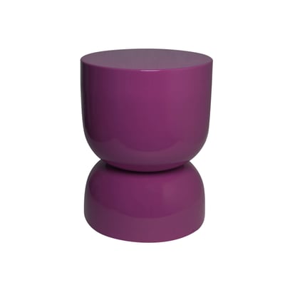 Table d'appoint, bout de canapé, table de chevet métal effet glossy Ø32 x H42cm MADI SWEEEK