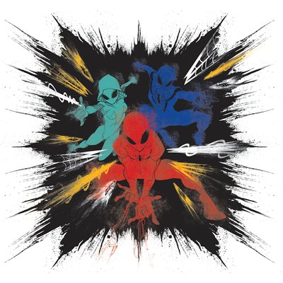 Papier peint Komar - Spider-Man Color Explosion - 300 x 280 cm HEXOA