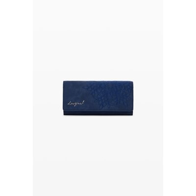 Porte-monnaie effet cuir brodé moyen DESIGUAL