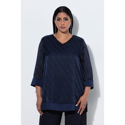 Blouse en tissu dévoré ULLA POPKEN