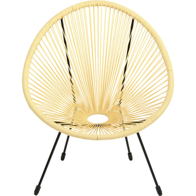 Fauteuil Acapulco jaune clair KARE DESIGN