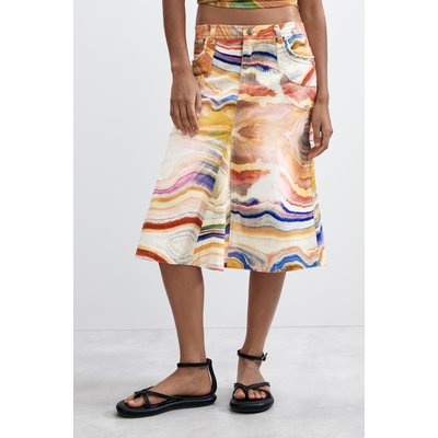Jupe midi à imprimé DESIGUAL