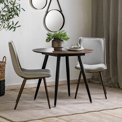 Kakinada Walnut Round Dining Table (Seats 4) SO'HOME