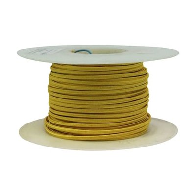 Câble Méplat 2 X 0.50 Mm² Tressé Rayonne Or 50 M GIRARD SUDRON
