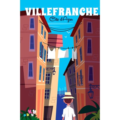 Tableau villefranche sur mer HEXOA
