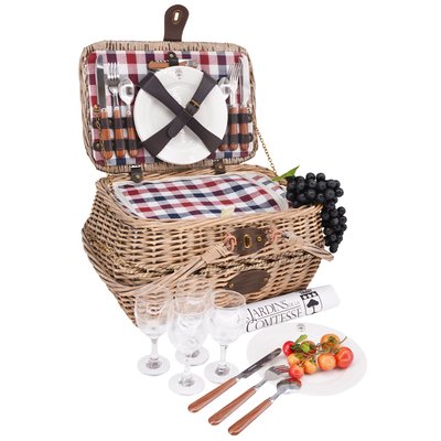 Panier pique-nique Sarlat - 4 personnes LES JARDINS DE LA COMTESSE