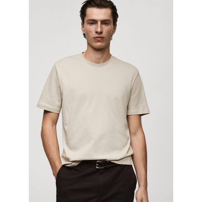 Medium weight regular fit T-shirt MANGO MAN