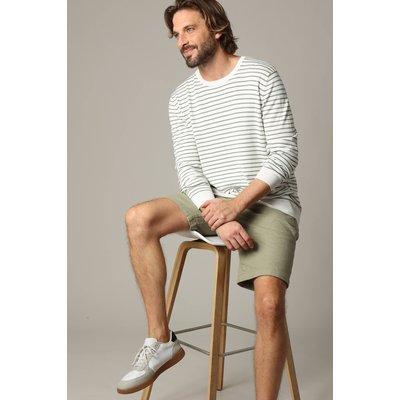 Pull homme viscose en maille rayée MALO DEELUXE