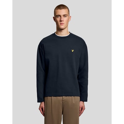 Sweat-shirt col rond jacquard en relief LYLE & SCOTT