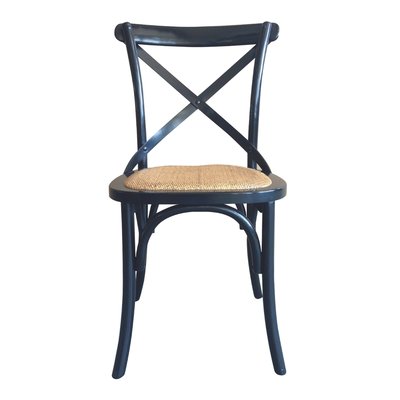 Lot de 6 chaises en bois massif et cannage L61 cm - BISTROT CALICOSY