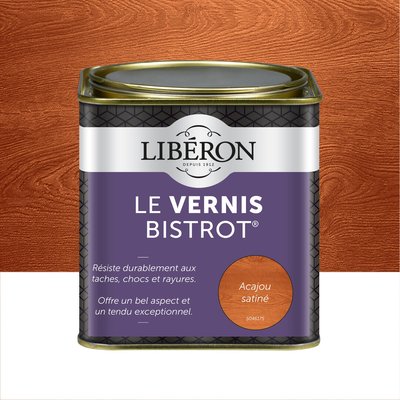 Vernis bistrot® intérieur Satin, Les teintes bois foncé LIBERON