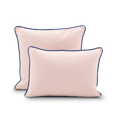 Set 2 coussins décoratifs, uni/liseré, Sanda DEFORA HOME