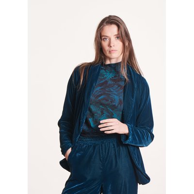 Veste cintrée en velours LA FEE MARABOUTEE