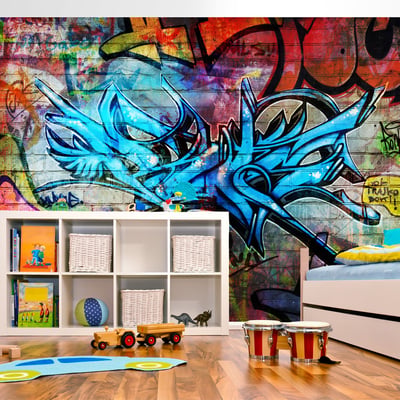 Papier peint intissé panoramique Street art Art crime 1 EDEN