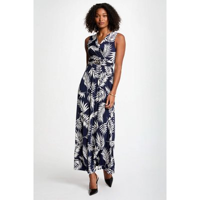 Robe longue droite imprimée MORGAN