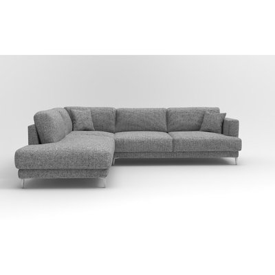 Диван угловой 4-х местный со спинкой из рогожки SO'HOME