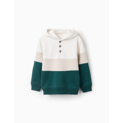Sweat en Coton avec Capuche et Colorblock ZIPPY