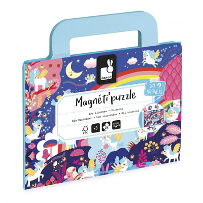 Puzzle Magnéti'puzzle Licornes 36 Pcs JANOD