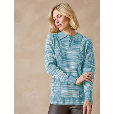 Pull polo avec torsades DAXON